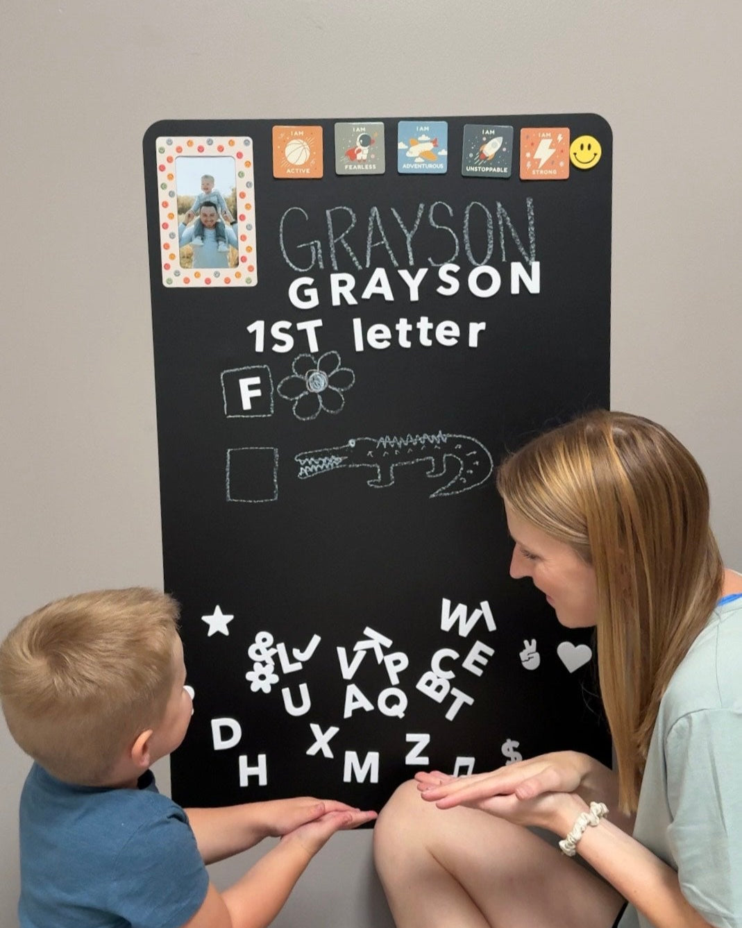 Magic Playwall - Rectangle Magnetic Wall Decal for Kids