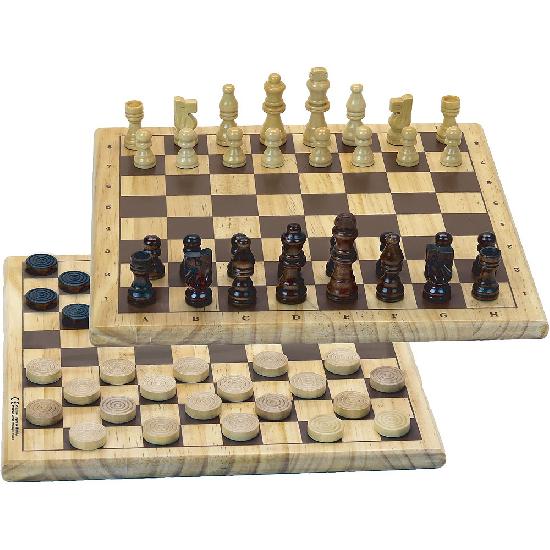 (DAMAGED BOX) Chess and Checkers Game by Jeujura