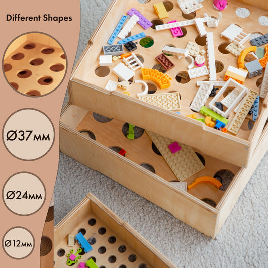 Wooden storage/sorter for LEGO Blocks