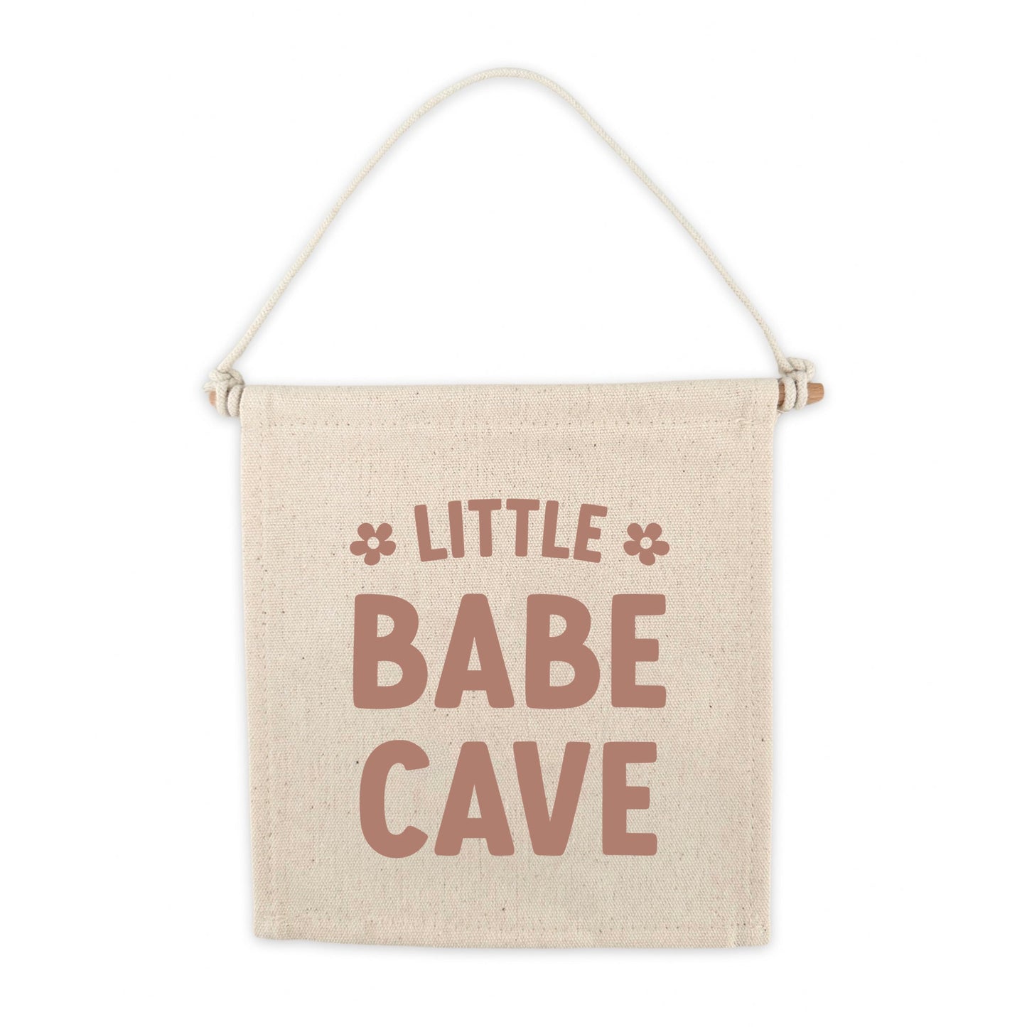 Little Babe Cave Canvas Hang Sign