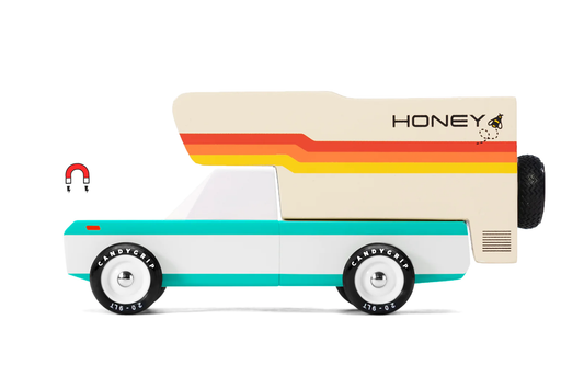 Candylab Toys Longhorn Honeybee Combo - Modern Vintage Camper Truck