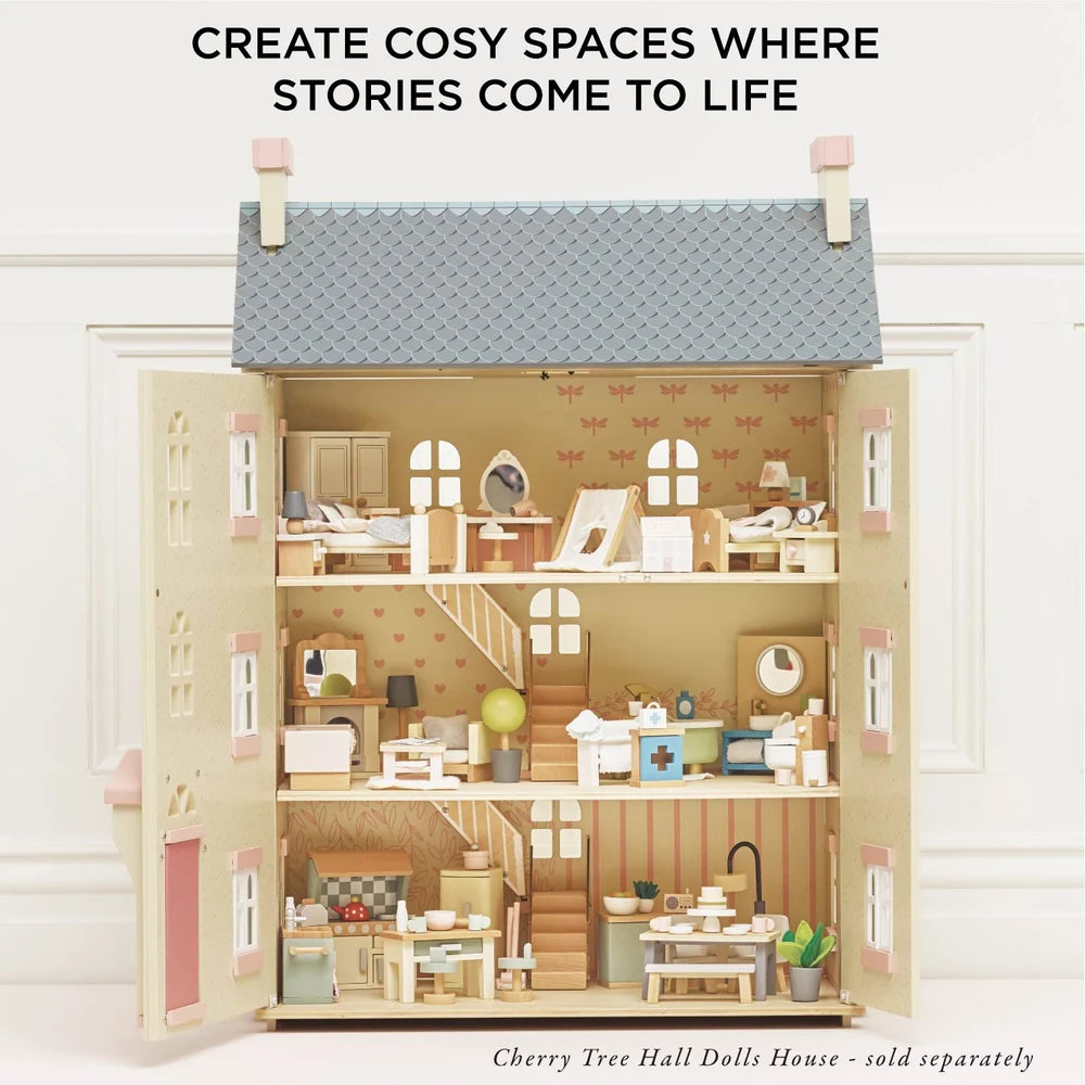 Complete Dolls House Furniture Set - Miniature Play House Furniture by Le Toy Van