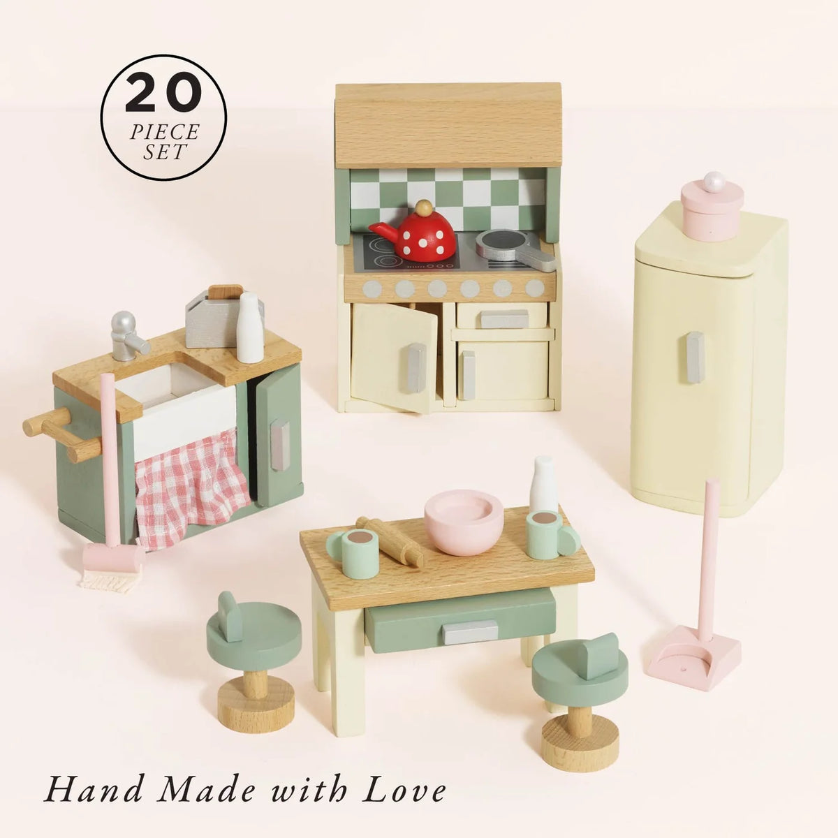 Dolls House Kitchen Furniture Set - Miniature Play House Furniture by Le Toy Van