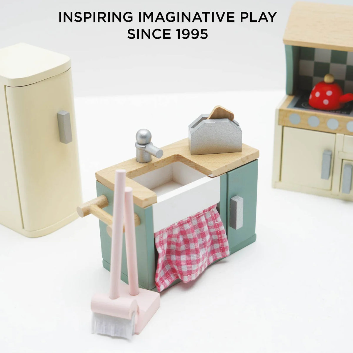 Dolls House Kitchen Furniture Set - Miniature Play House Furniture by Le Toy Van