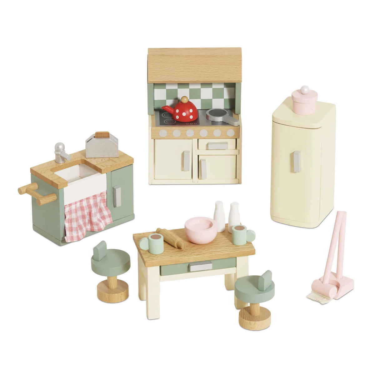 Dolls House Kitchen Furniture Set - Miniature Play House Furniture by Le Toy Van