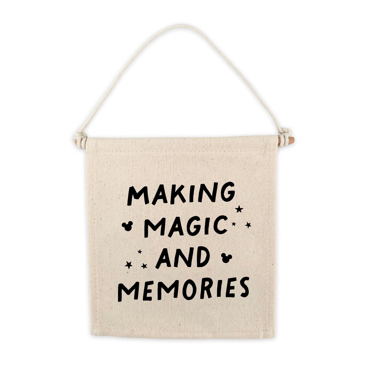 Panneau à suspendre sur toile « Making Magic and Memories »