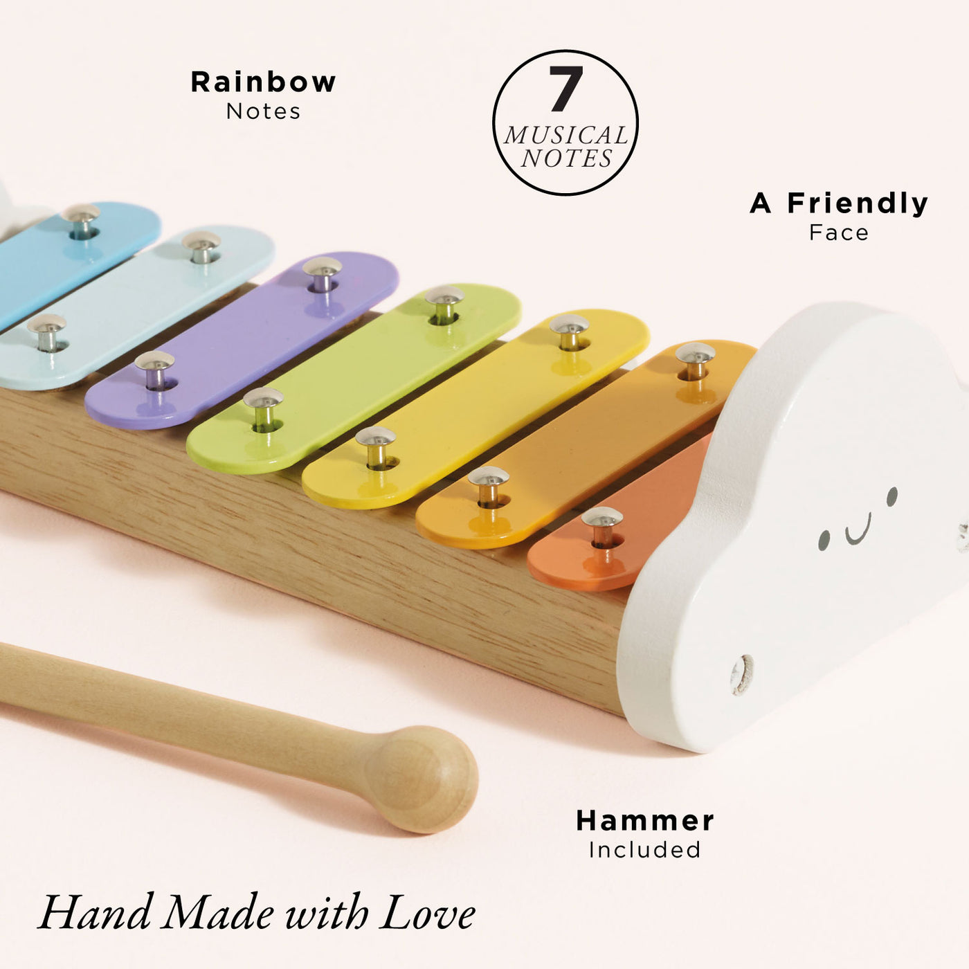 Rainbow Wooden Xylophone - Le Toy Van