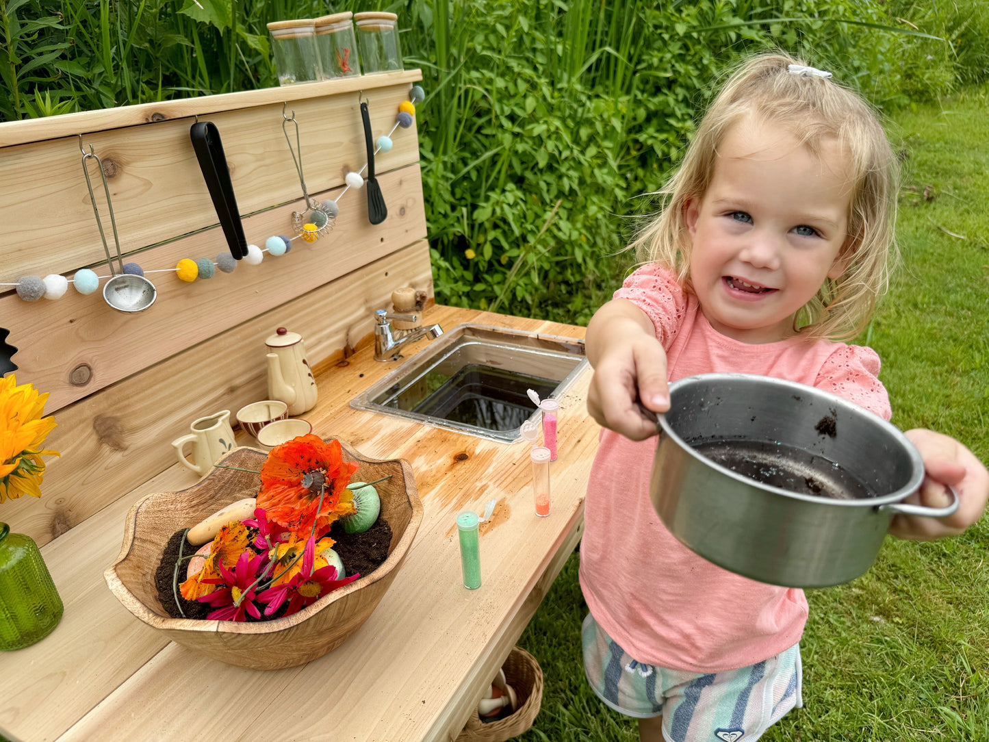 Mini cuisine en terre 