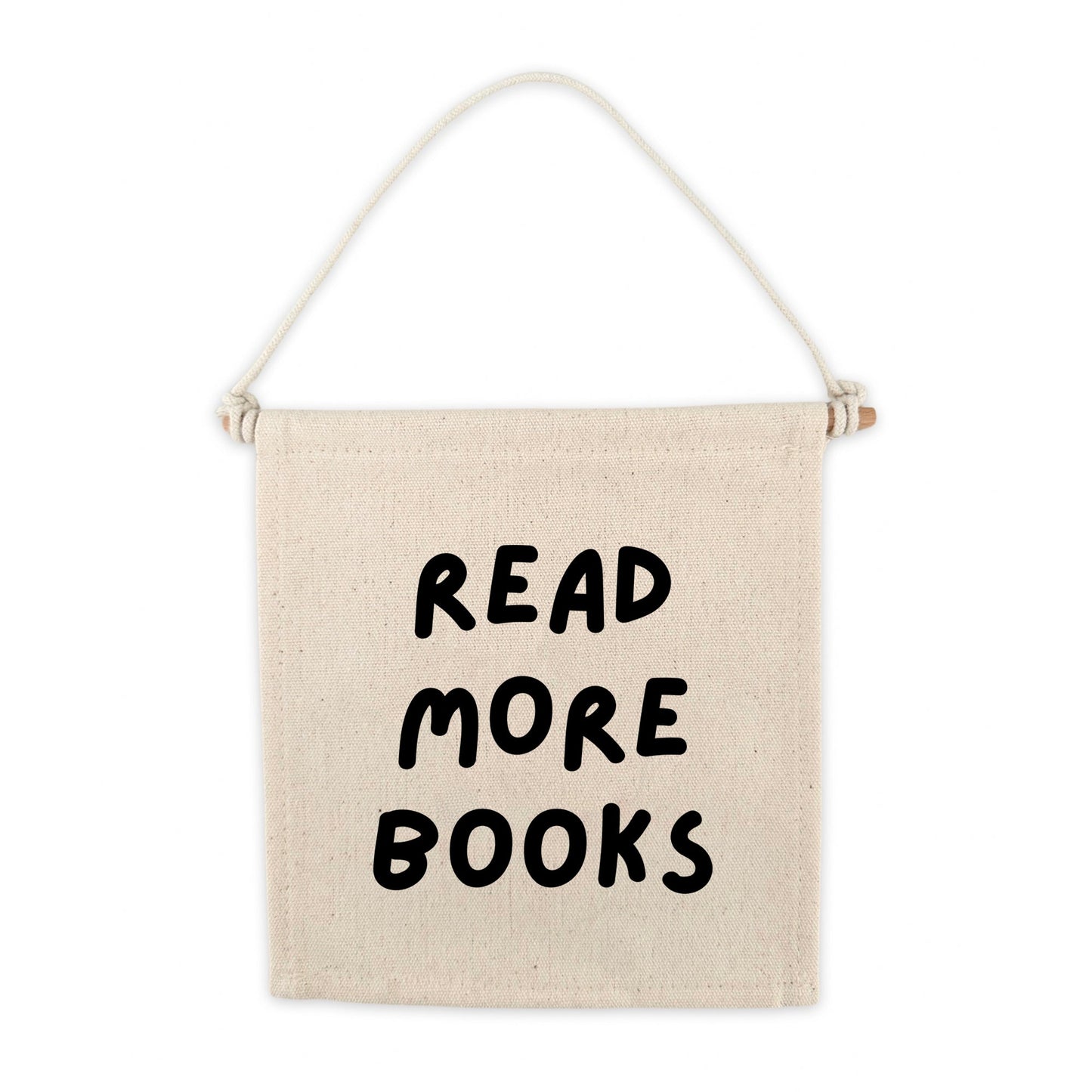 Read More Books Canvas Hang Sign