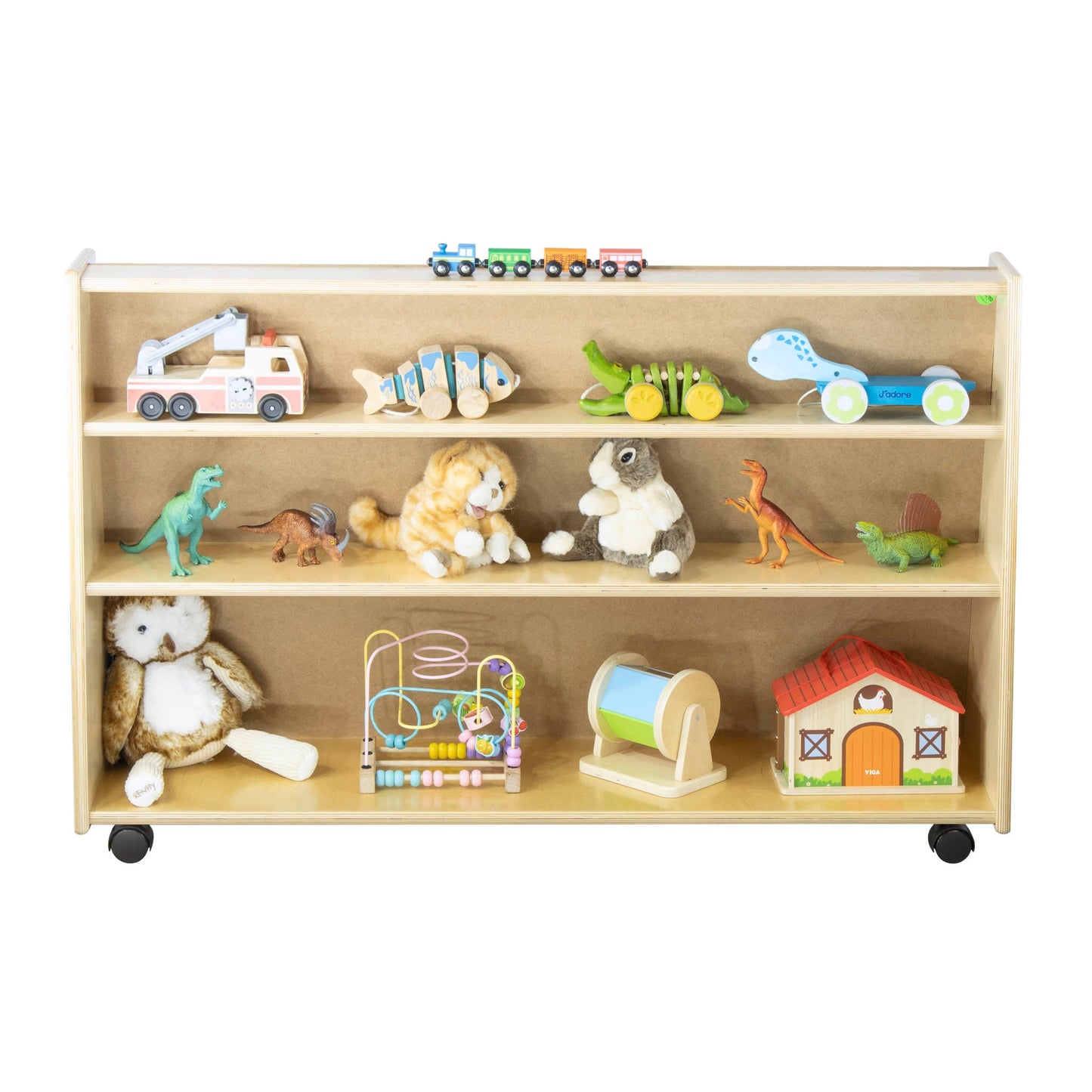 Book Display with 2 Rear Shelves (S320) - Made in Canada