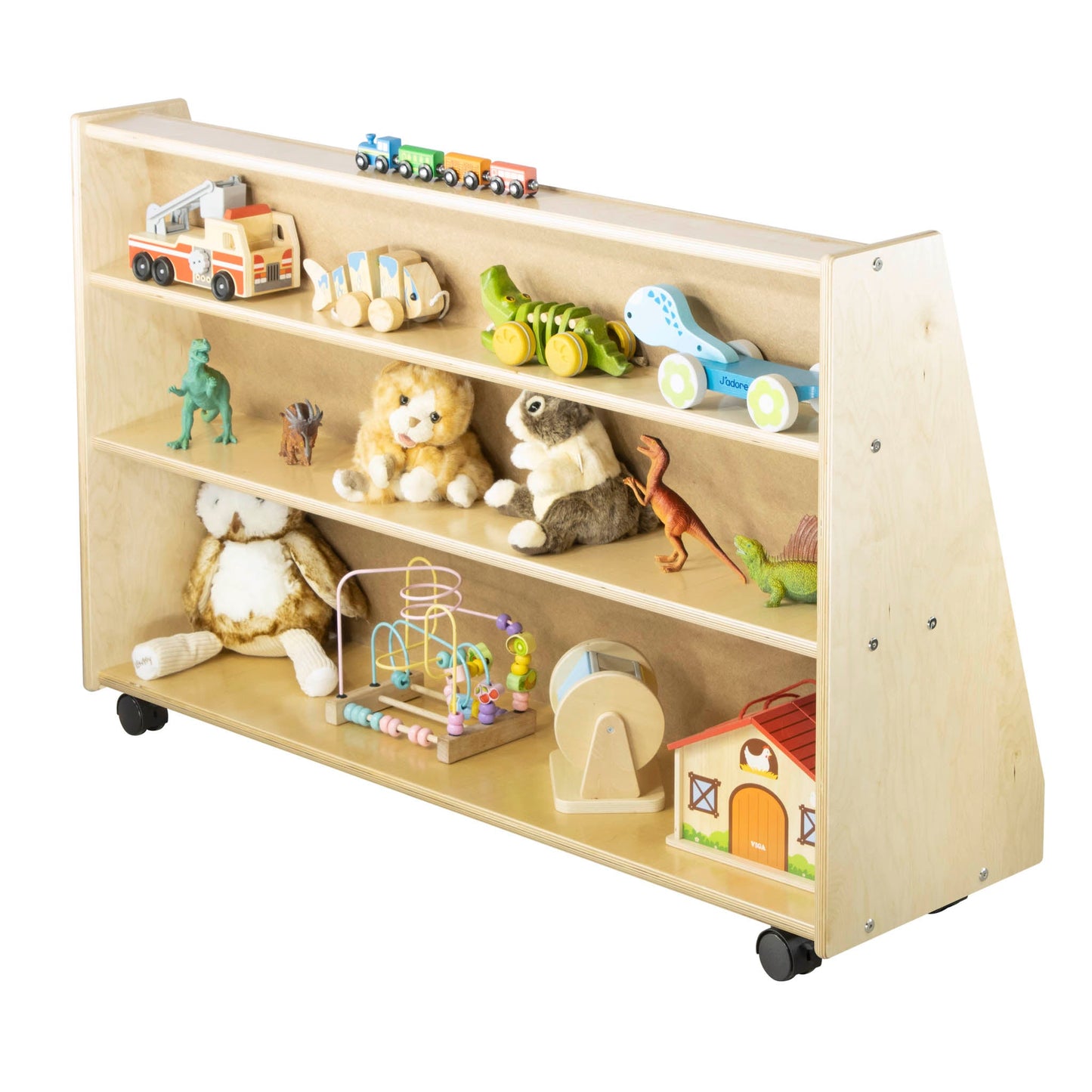 Book Display with 2 Rear Shelves (S320) - Made in Canada