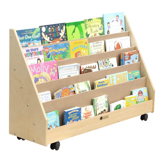 Book Rack with 5 Shelves (S321) - Made in Canada