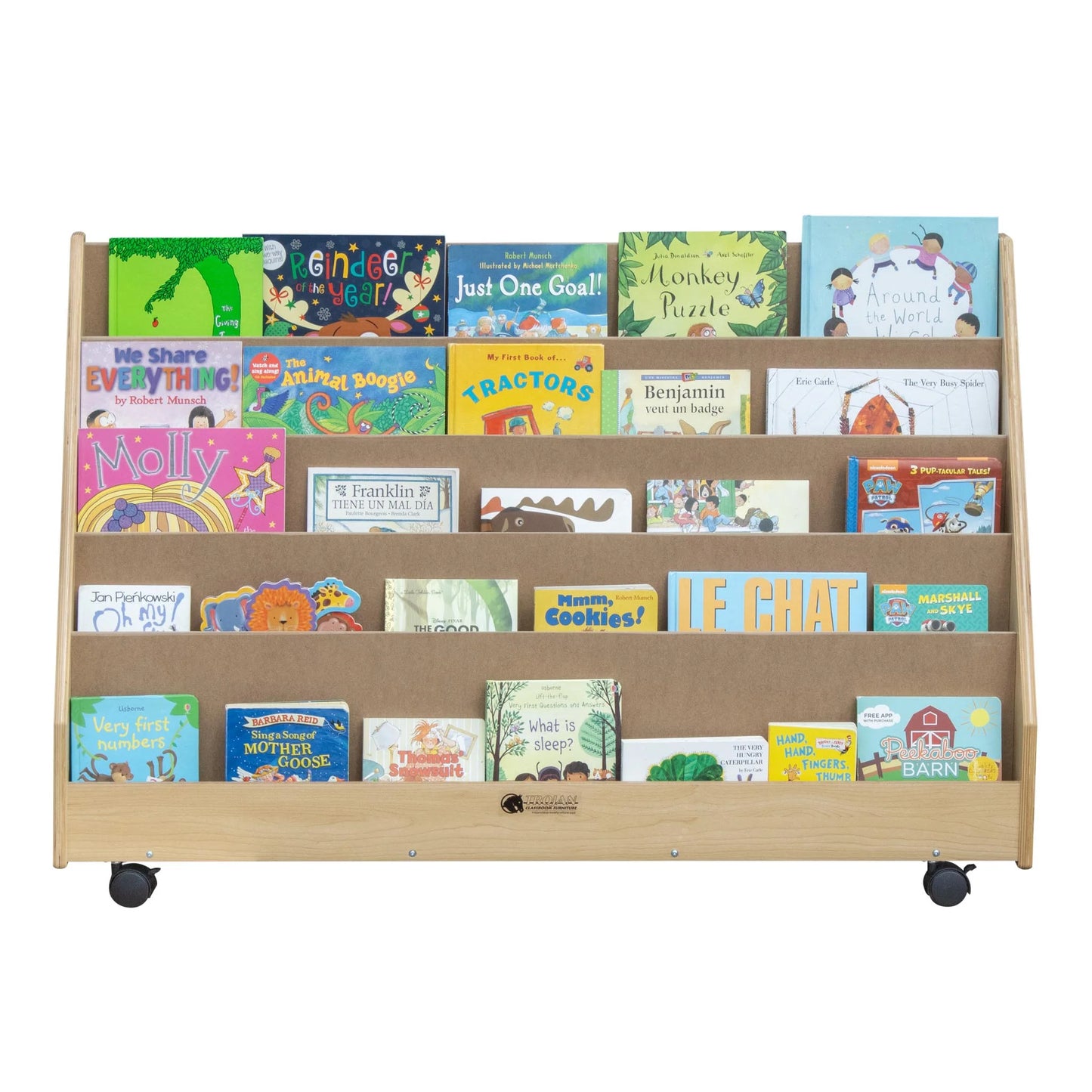 Book Rack with 5 Shelves (S321) - Made in Canada