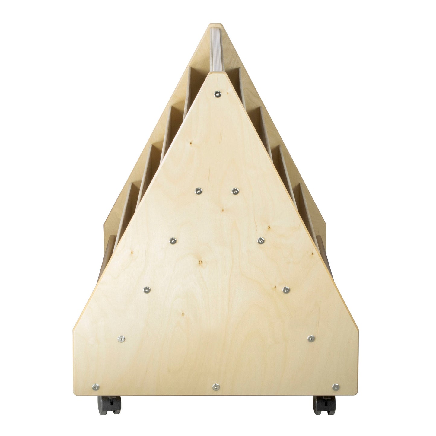 Double Sided Book Rack with 10 Shelves (S323) - Made in Canada