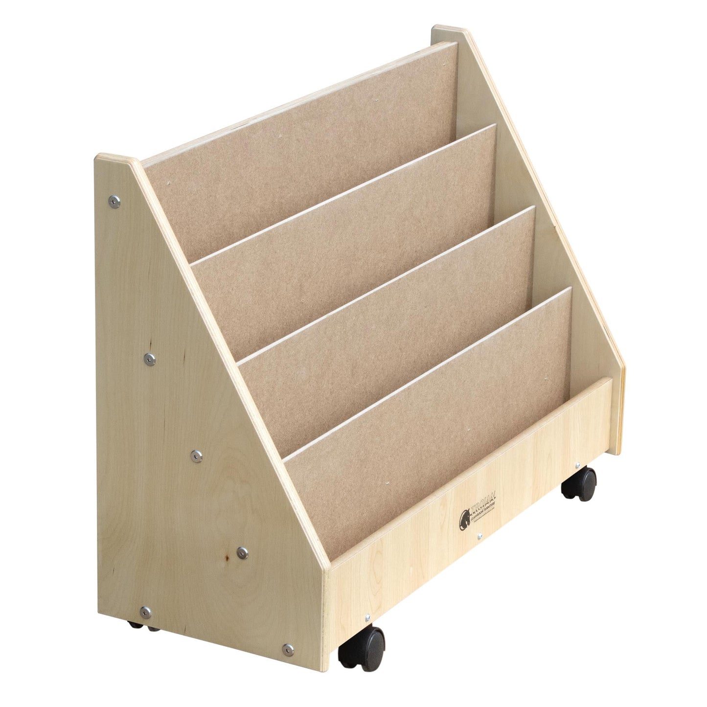 Preschool Book Rack with 4 Shelves (S326) - Made in Canada