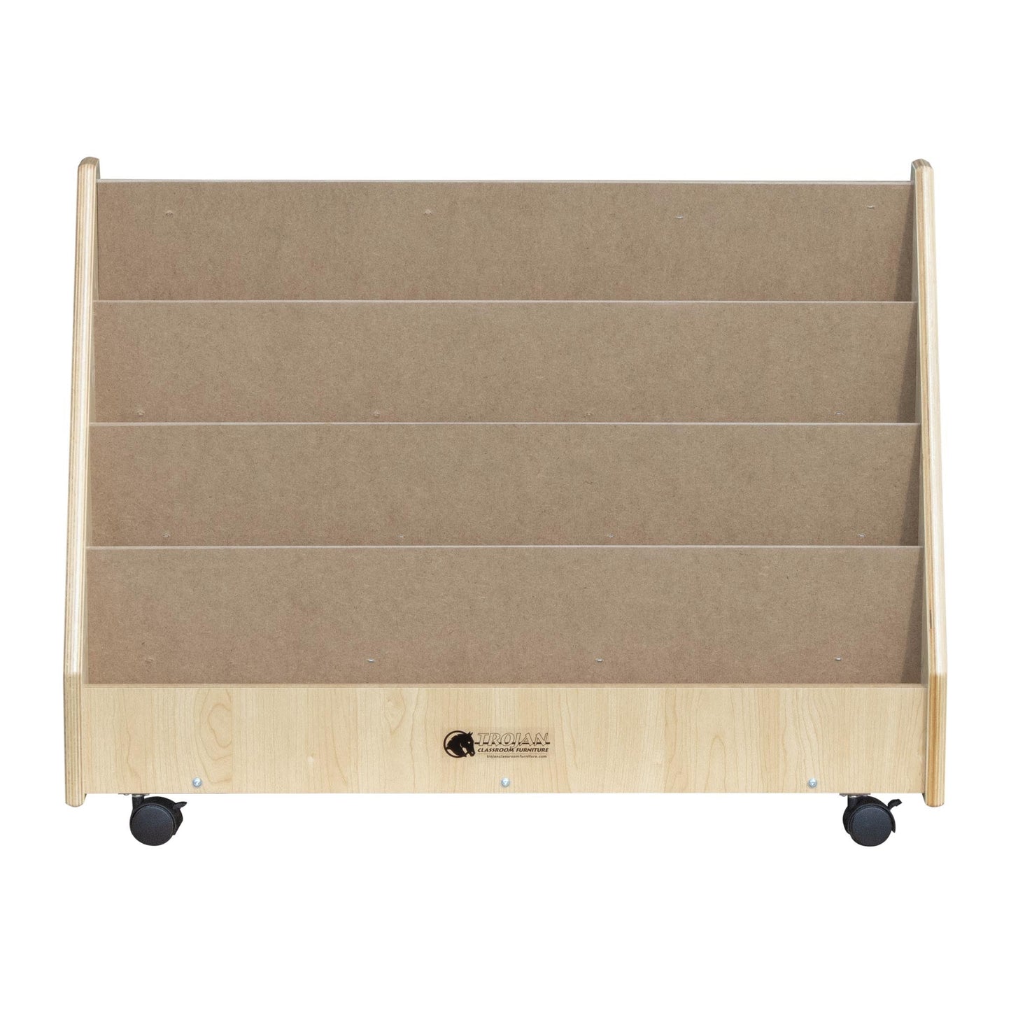 Preschool Book Rack with 4 Shelves (S326) - Made in Canada