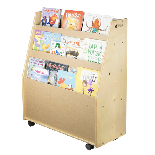 Book Mobile & Storage with 3 Shelves (S329) - Made in Canada