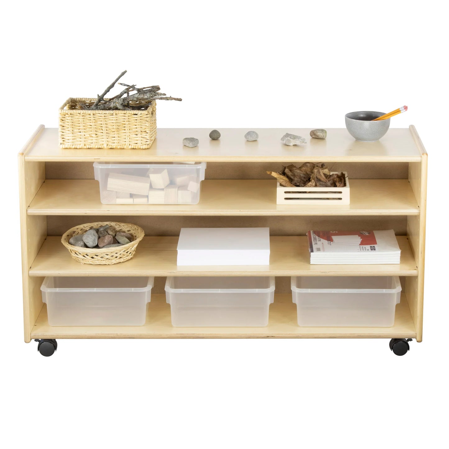 Adjustable 2 Shelf Units: Low & Deep (S356) - Made in Canada