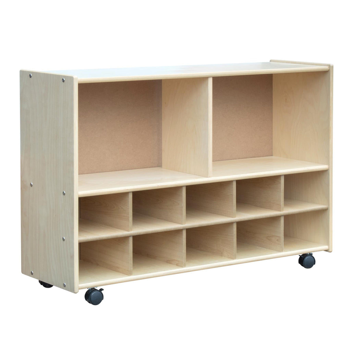 Small Multi Storage Unit Divided Multi-Storage Unit Shelves (S375) - Made in Canada – Wood Wood Toys
