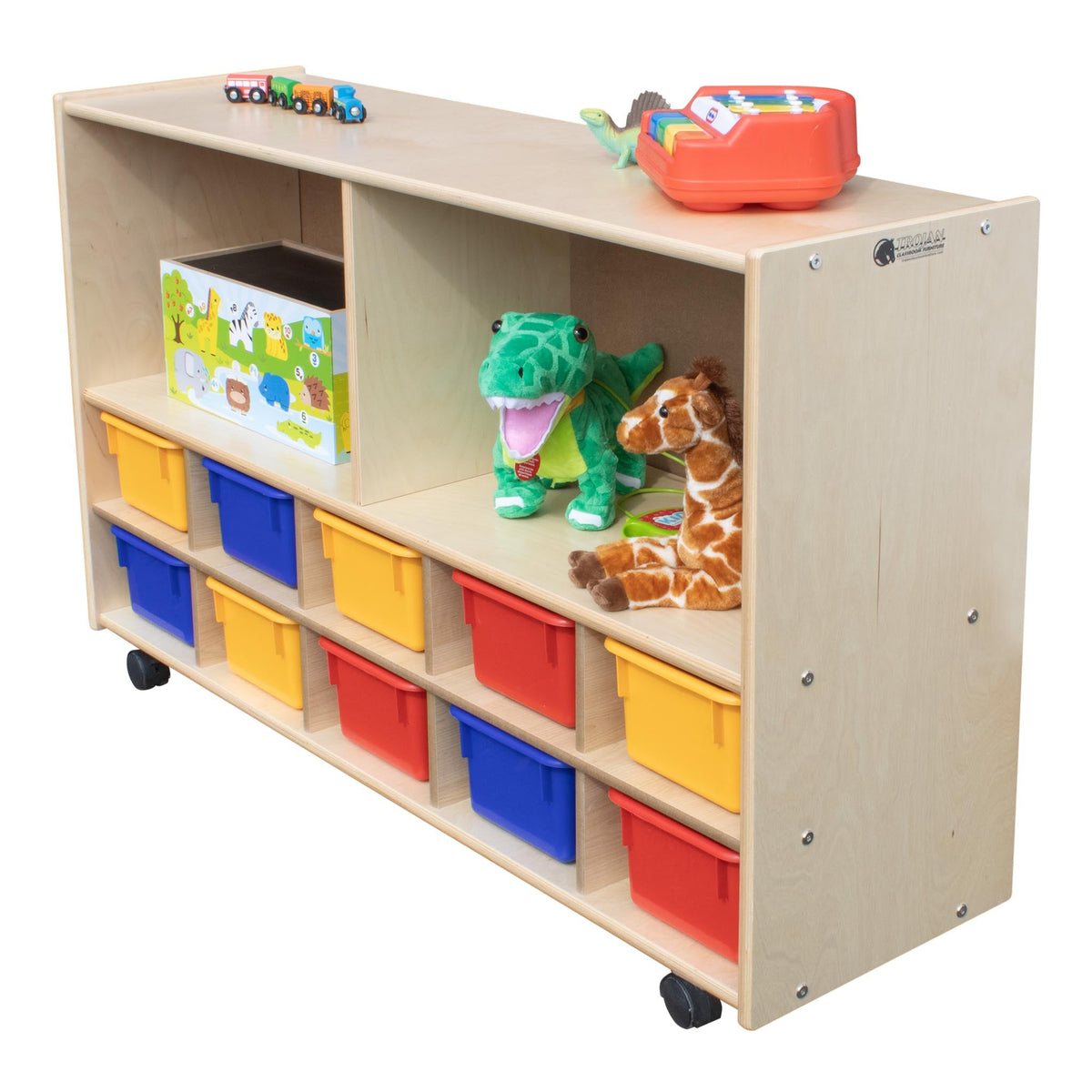 Small Multi Storage Unit Divided Multi-Storage Unit Shelves (S375) - Made in Canada – Wood Wood Toys