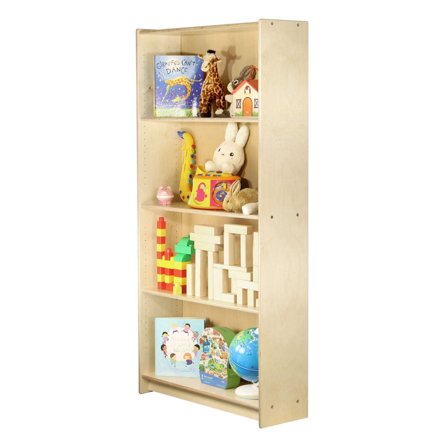 Bookcase (2 Adjustable + 1 Fixed Shelves) - Made in Canada