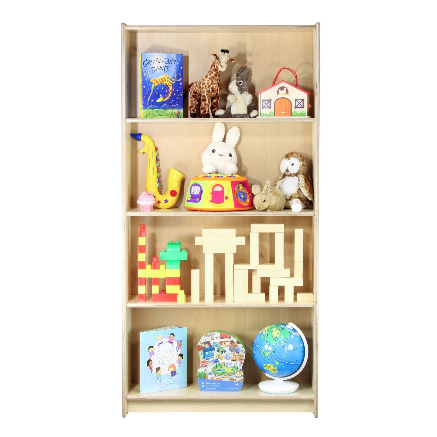 Bookcase (2 Adjustable + 1 Fixed Shelves) - Made in Canada