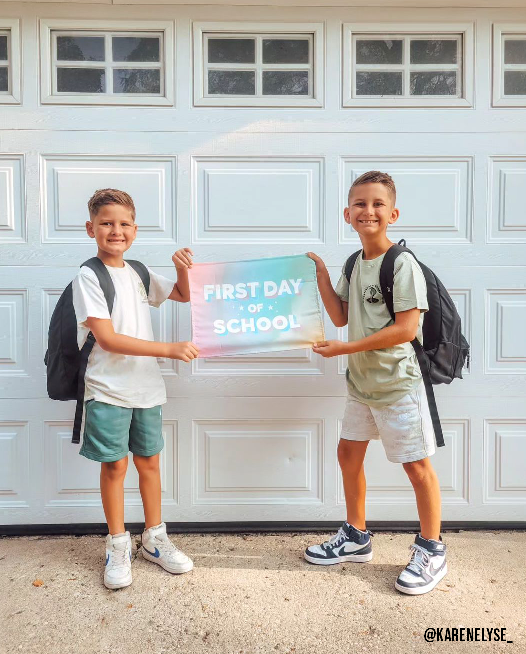 First / Last Day of School (Rainbow) Reversible Banner