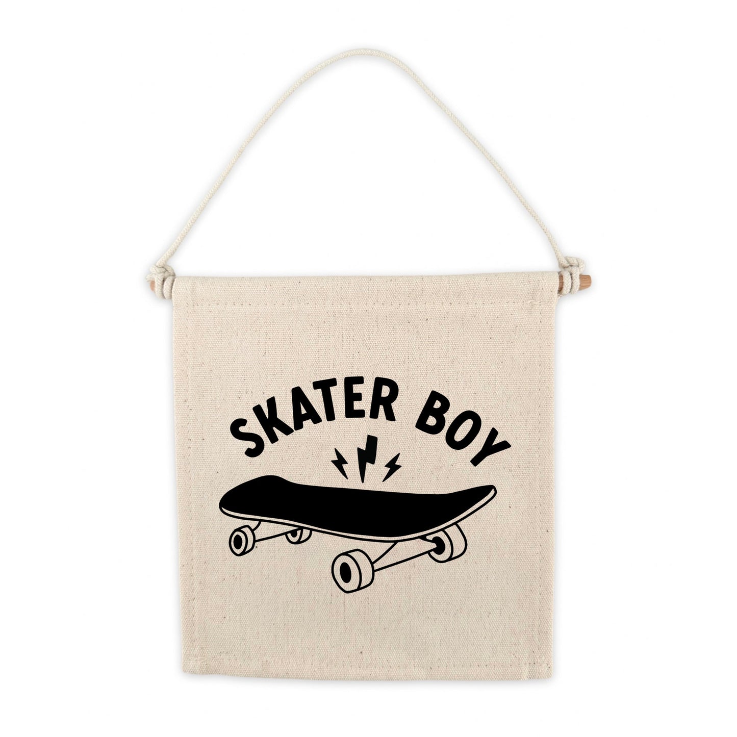 Skater Boy (Natural) Canvas Hang Sign