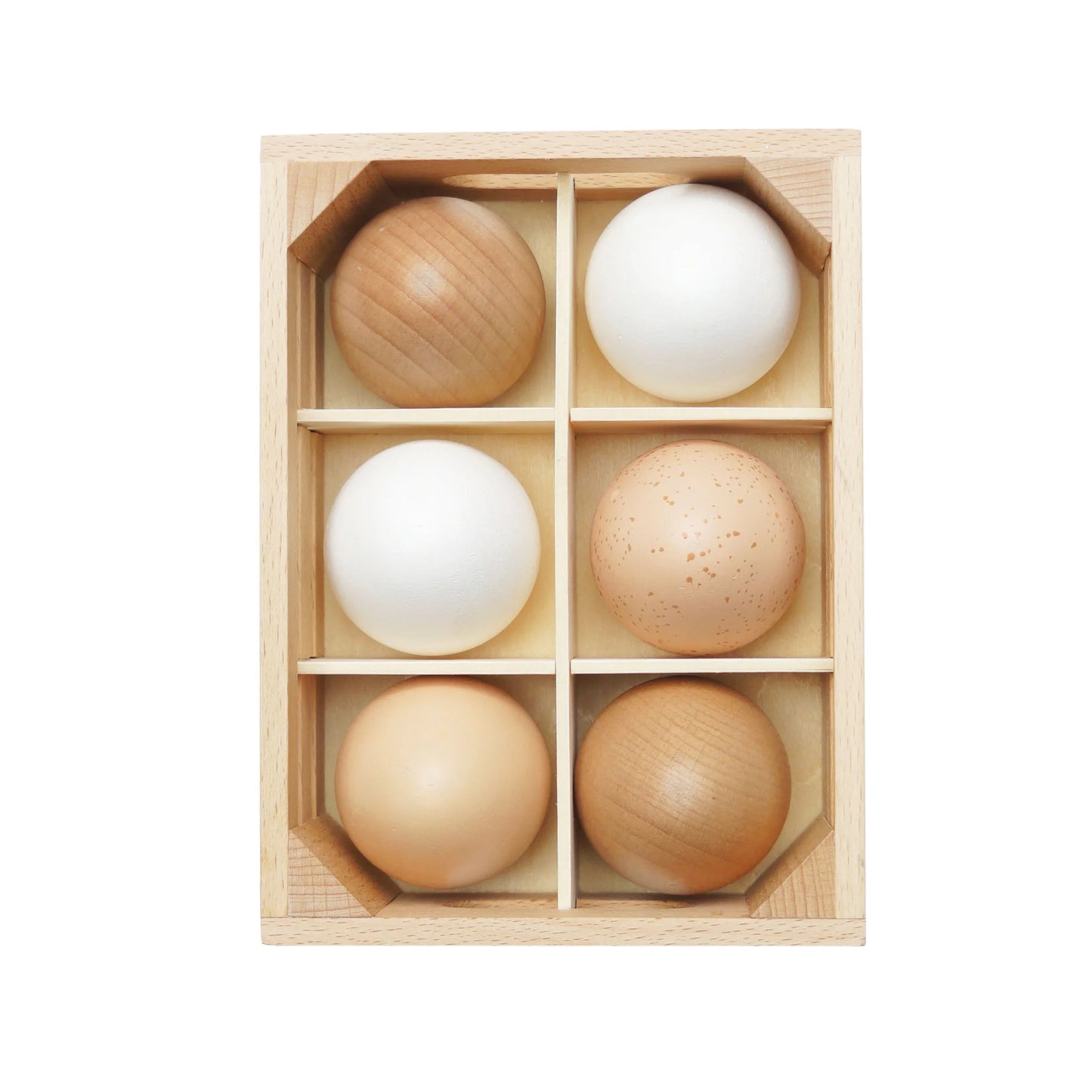 Farm Eggs Wooden Market Crate - Wooden Toy Food by Le Toy Van