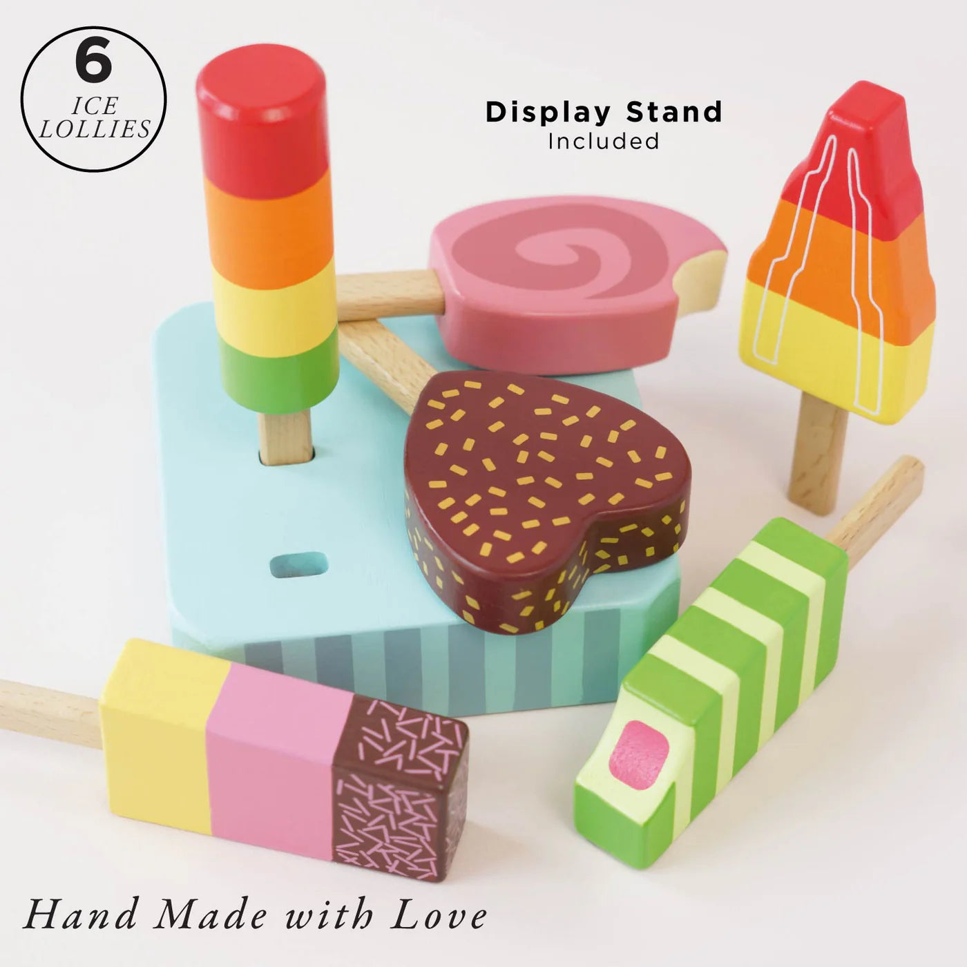 Wooden Ice Lollies Popsicles Set - Wooden Toy Food by Le Toy Van