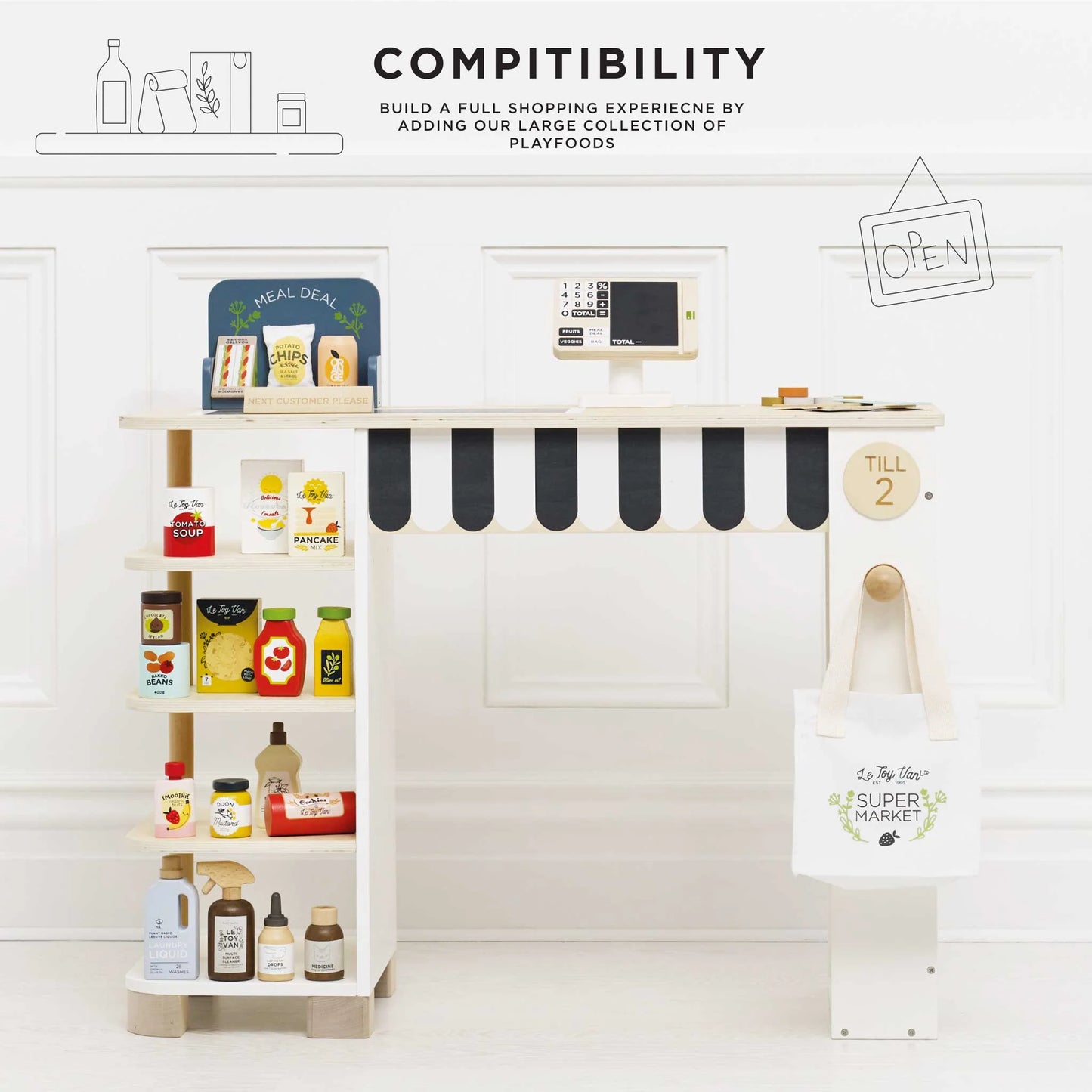 Supermarket Till Checkout & Accessories - Roleplay Collection by Le Toy Van