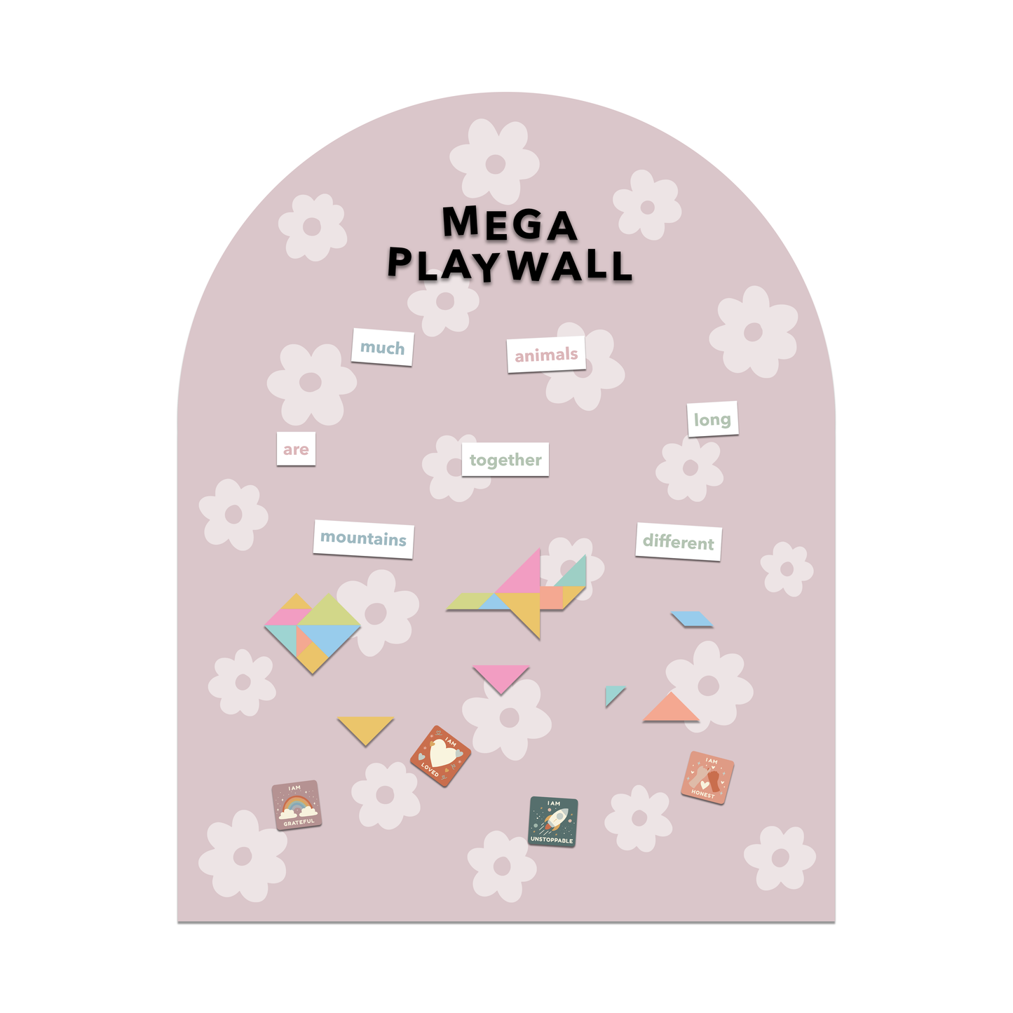 MEGA Magic Playwall - Arch Magnetic Wall Decal for Kids
