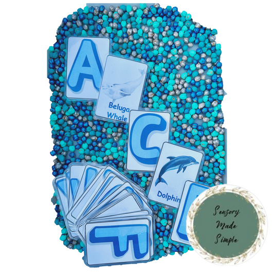 Ocean ABC Flash Cards by Sensory Made Simple