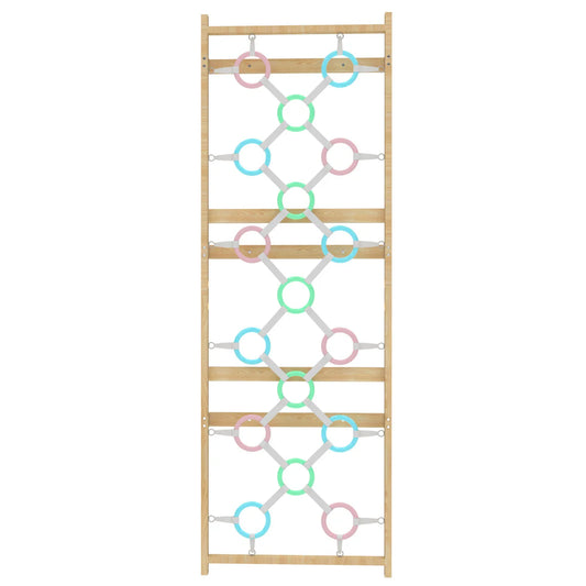 Add-On Ring Wall Panel for 95" Modular Walnut Swedish Ladder by Avenlur