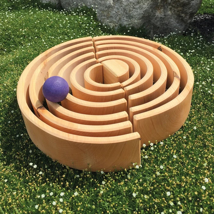 Grimm's Large Stacking Natural Rainbow (12 pieces)