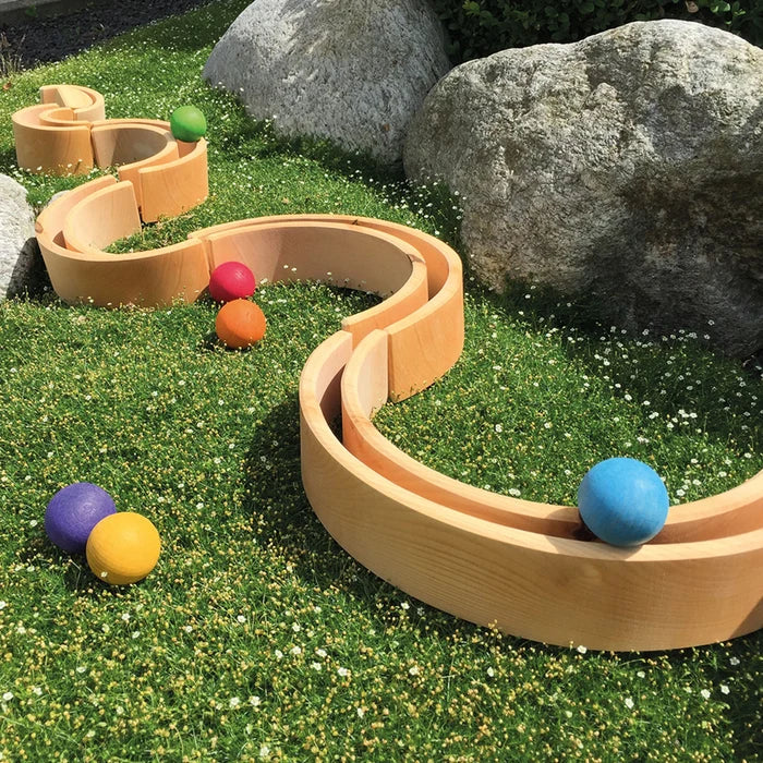 Grimm's Large Stacking Natural Rainbow (12 pieces)