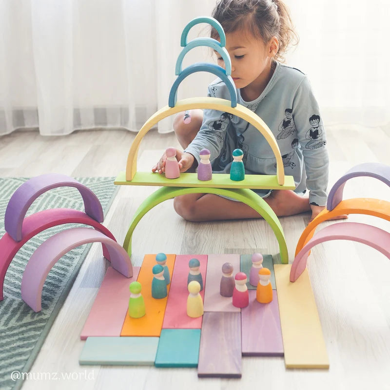 Grimms Large Pastel Stacking Rainbow