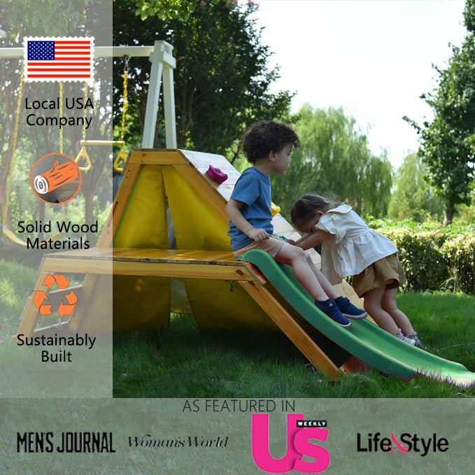 Palm - 5-in-1 Outdoor and Indoor Playground Playset by Avenlur