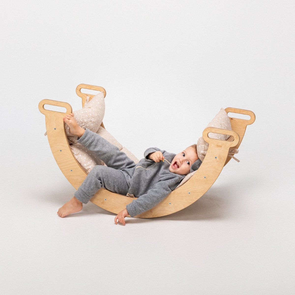 Coussin pour arche d'escalade et balance à bascule – Beige (coussin uniquement)