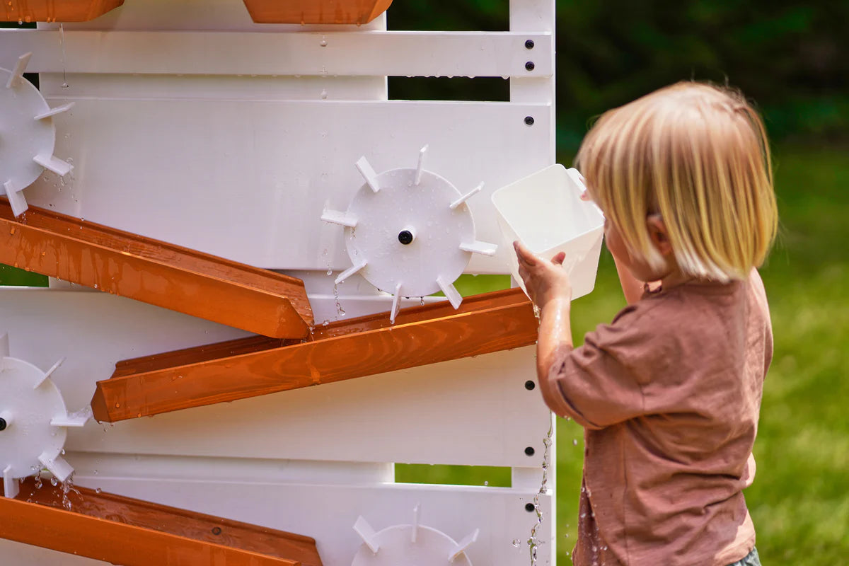 Grande table à eau d'extérieur en bois pour enfants et tout-petits par Avenlur