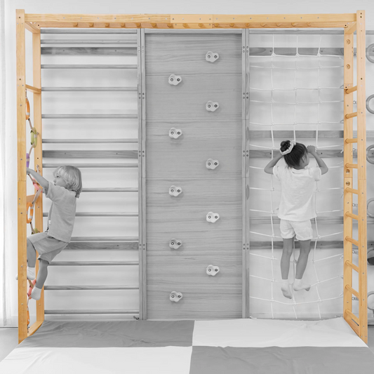 Monkey Bar Attachment – For 95 Inch MODULAR Walnut Swedish Ladder by Avenlur