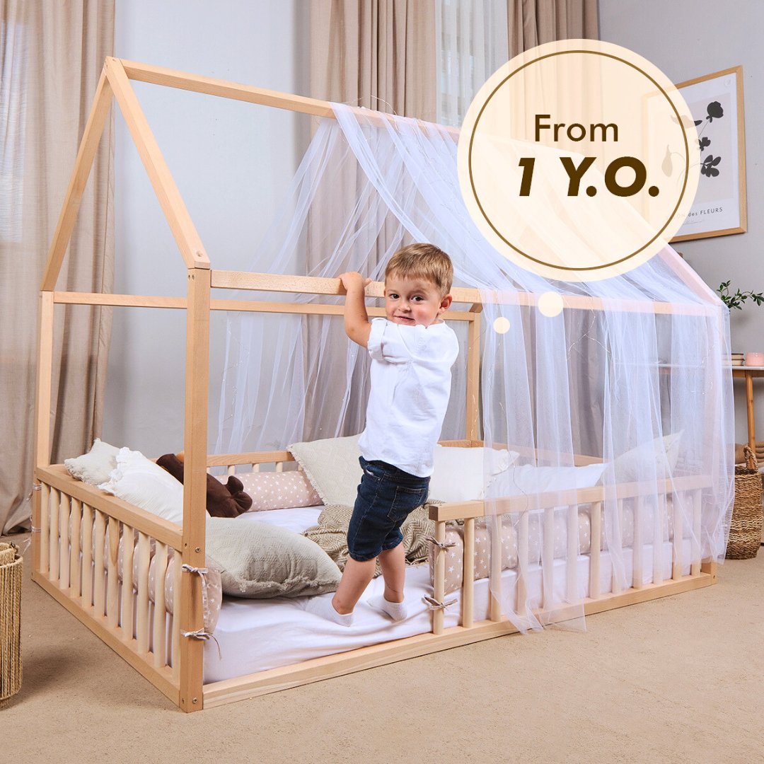 House Bed For Kids and Toddlers from 1 y.o. (US Twin-Size) + FREE GIFT