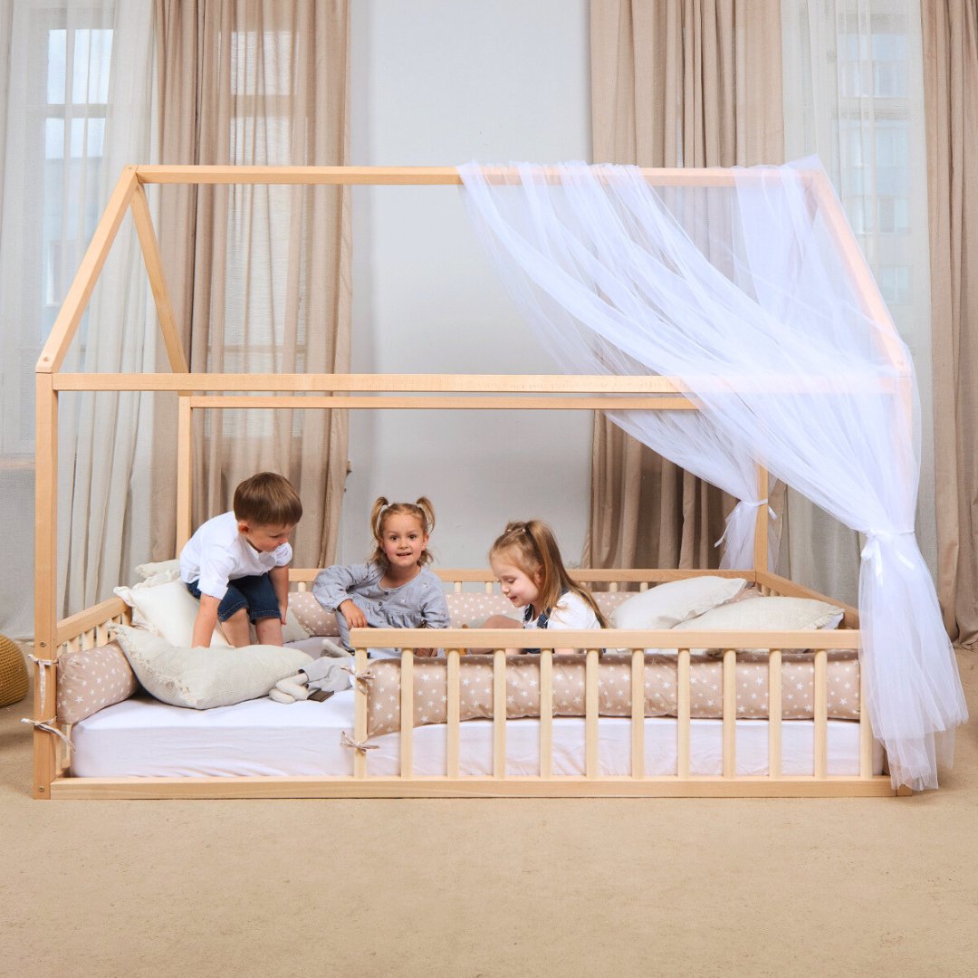 House Bed For Kids and Toddlers from 1 y.o. (US Twin-Size) + FREE GIFT