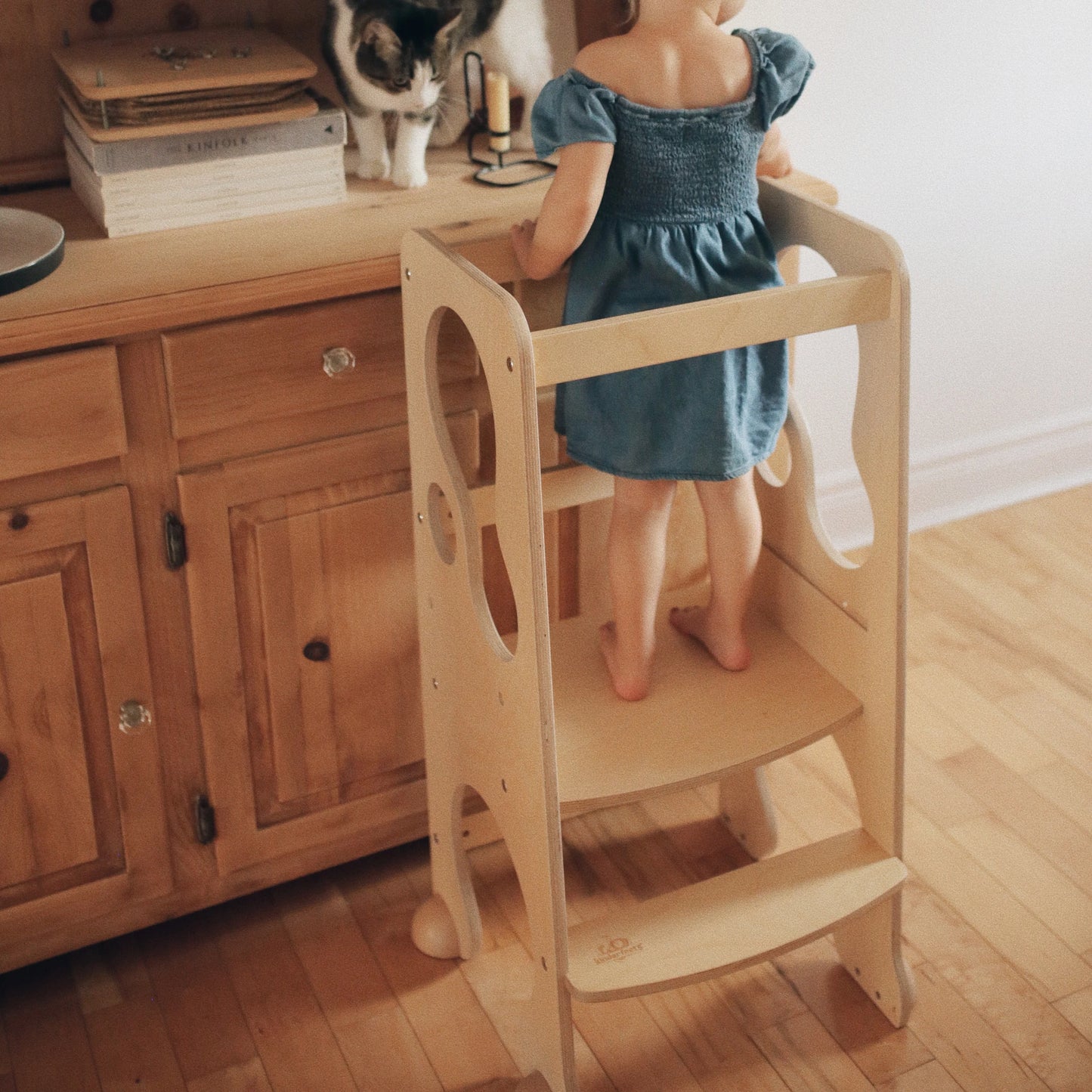 Kinderfeets Pikler Learning Tower - Natural