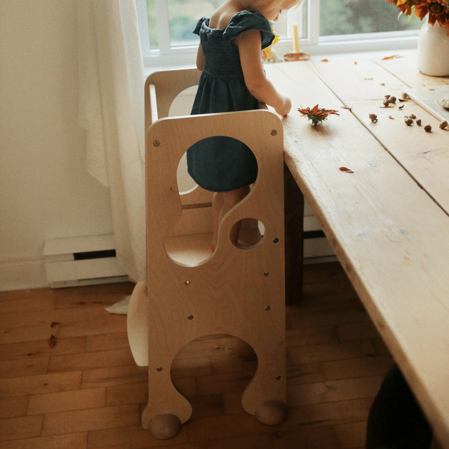 Kinderfeets Pikler Learning Tower - Natural