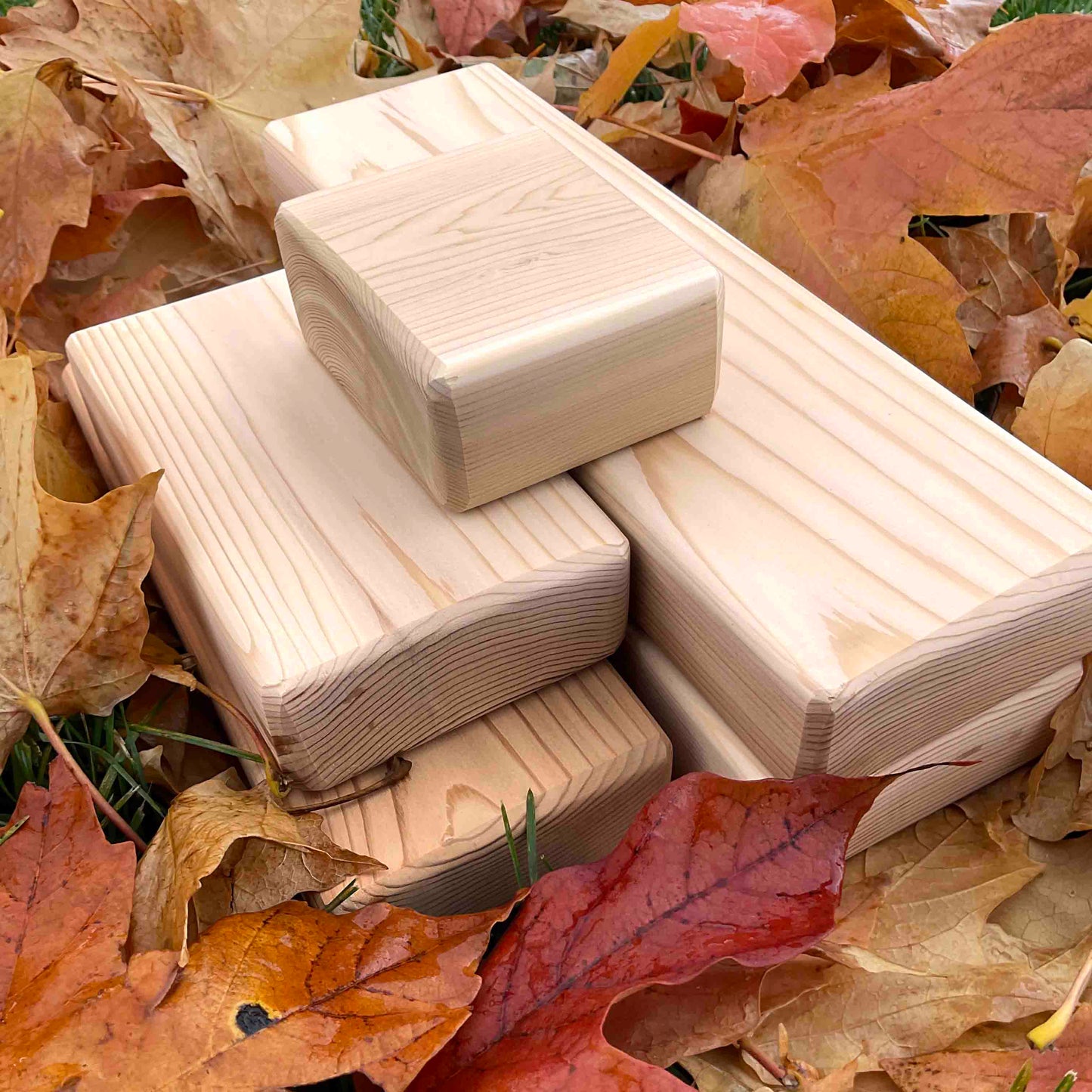 Large Cedar Blocks (16pcs) - Just Playing (Made in Canada)