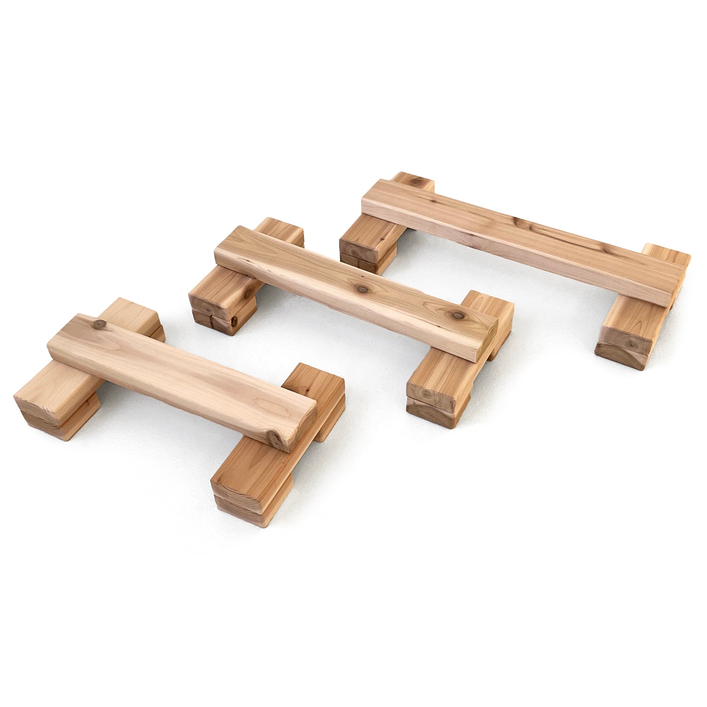 Cedar Stacking Balance Beams - Just Playing (Made in Canada)