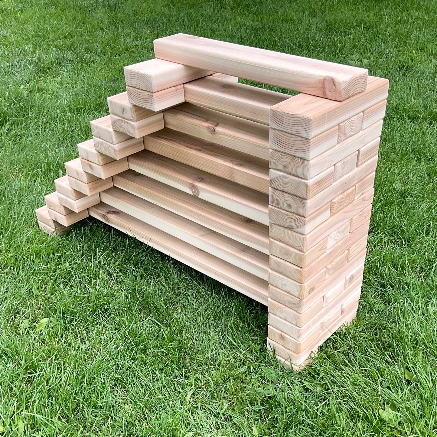 Cedar Stacking Balance Beams (Set of 8) - Just Playing (Made in Canada)