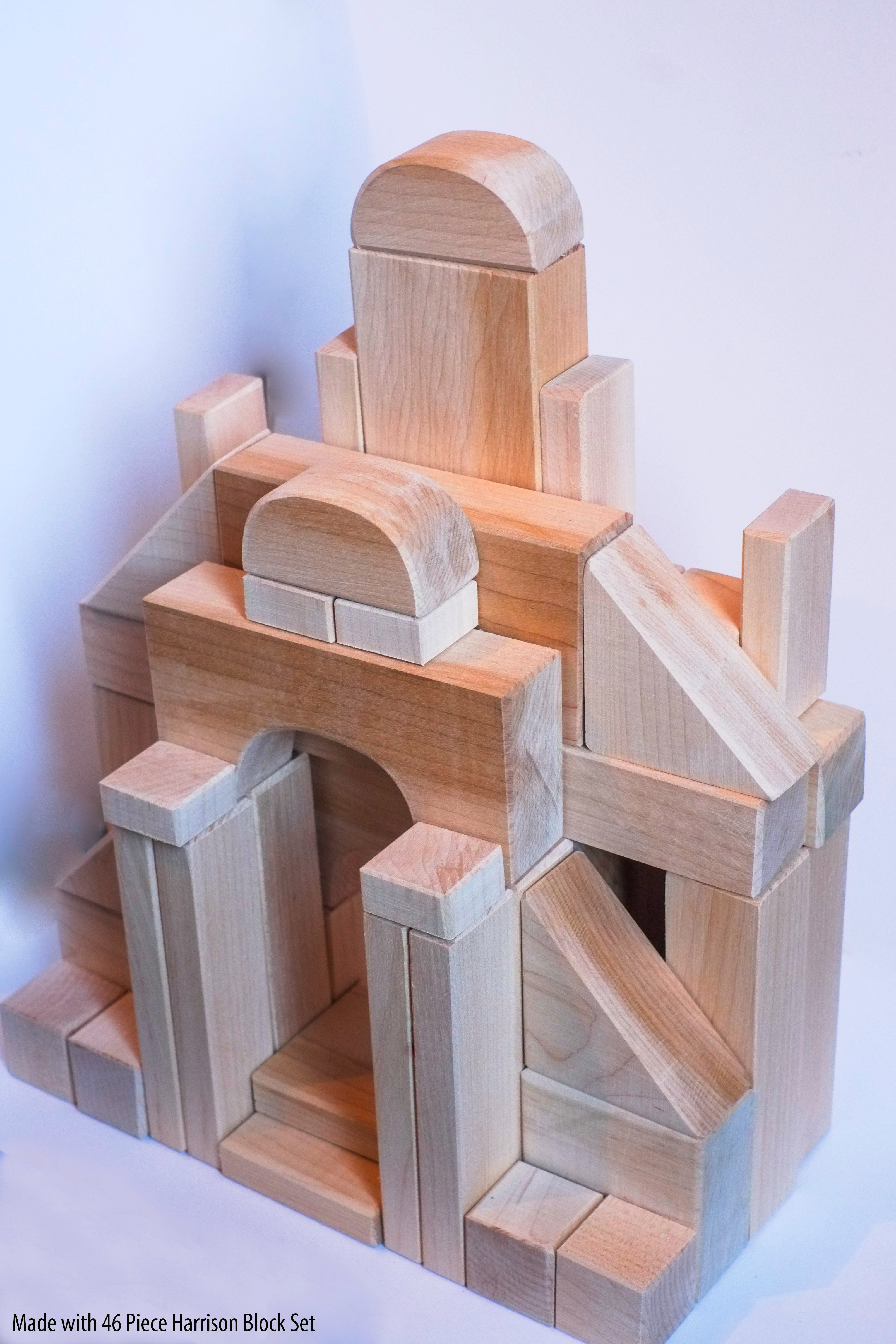 Toy wooden blocks clearance set