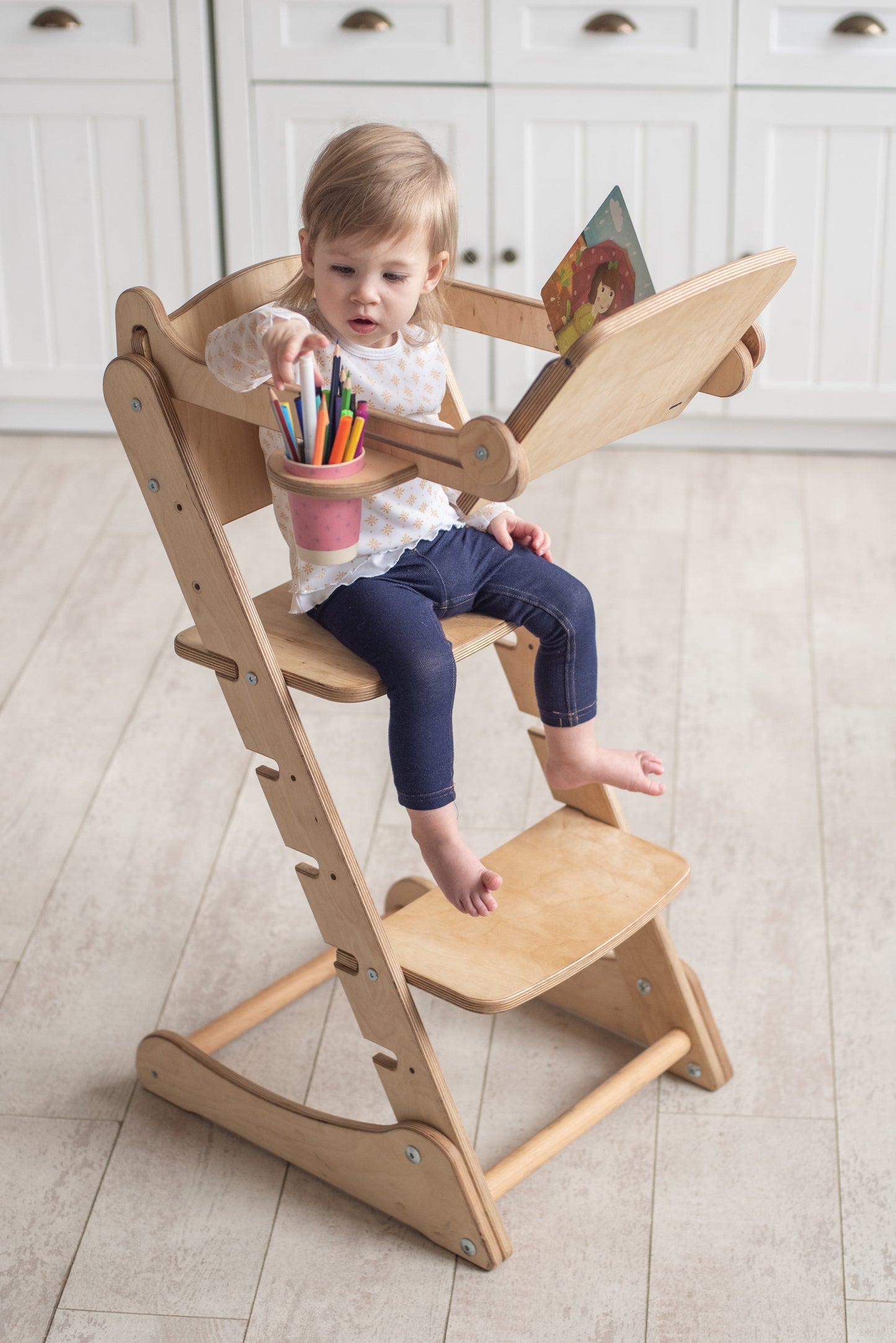 Chaise évolutive pour bébé – Kitchen Tower – Chocolat